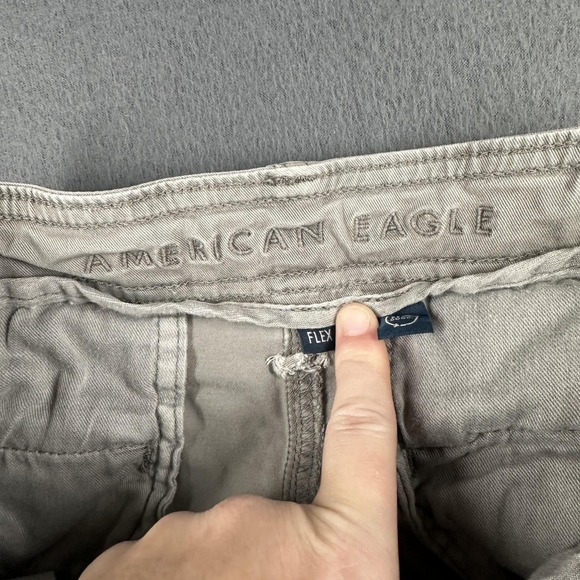 American Eagle Outfitters Cargo Pants Mens 28x30 Gray 360 Lived-In Flex Slim - Picture 5 of 13
